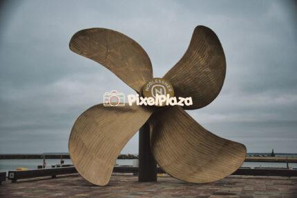 Large Ship Propeller Monument at Noblessner